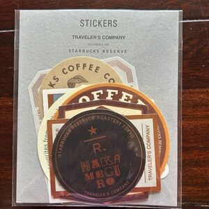 Starbucks Reserve Coffee Sticker Pack - Brown & Tan